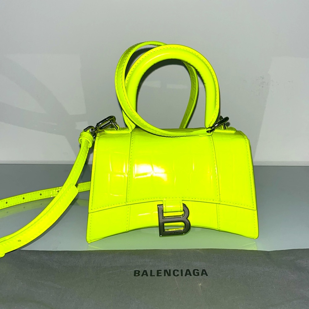 Authentic neon BALENCIAGA shoulder bag.